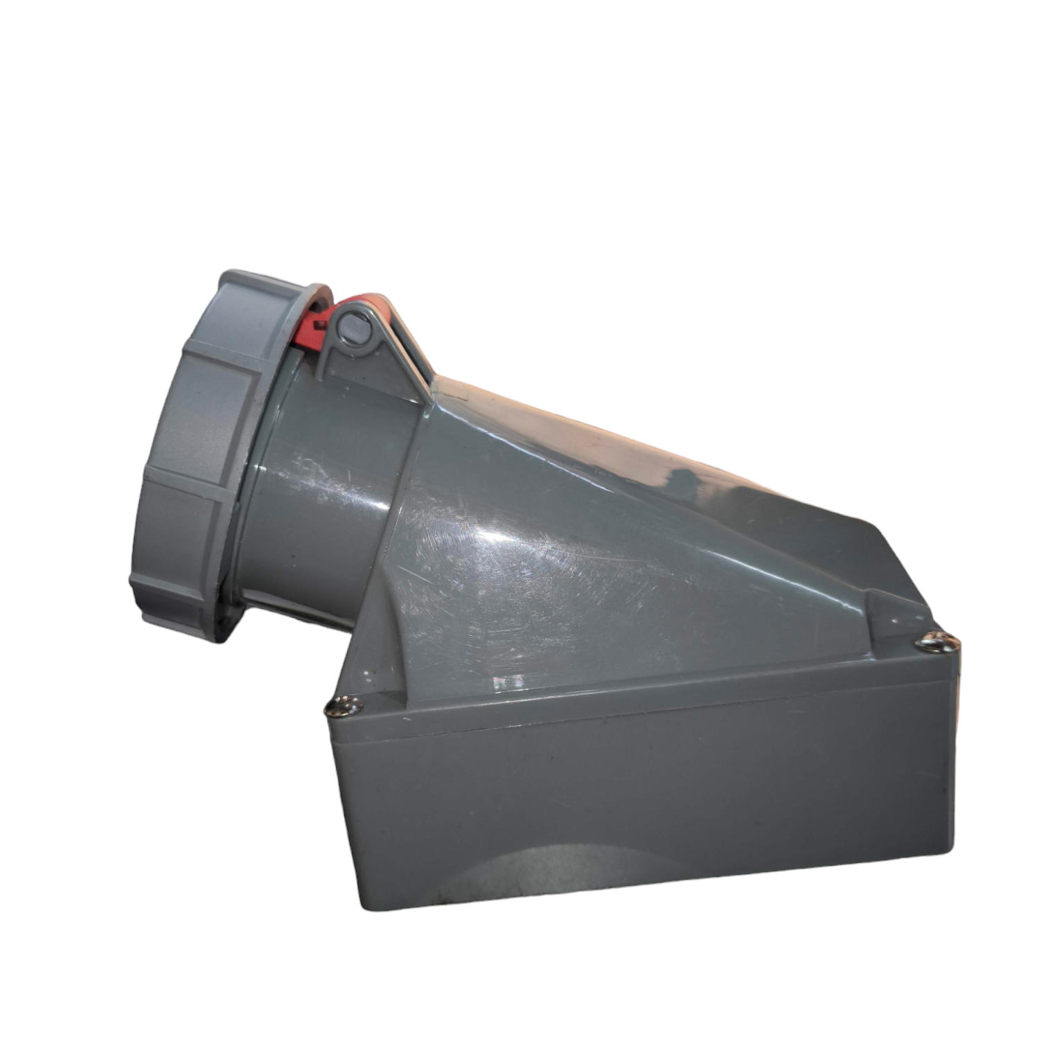 Sassin 4 Pins Industrial Outlet Wall Type power socket in gray for heavy-duty electrical connections