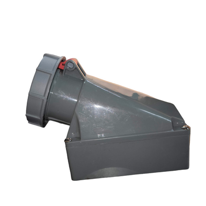 Sassin 4 Pins Industrial Outlet Wall Type power socket in gray for heavy-duty electrical connections