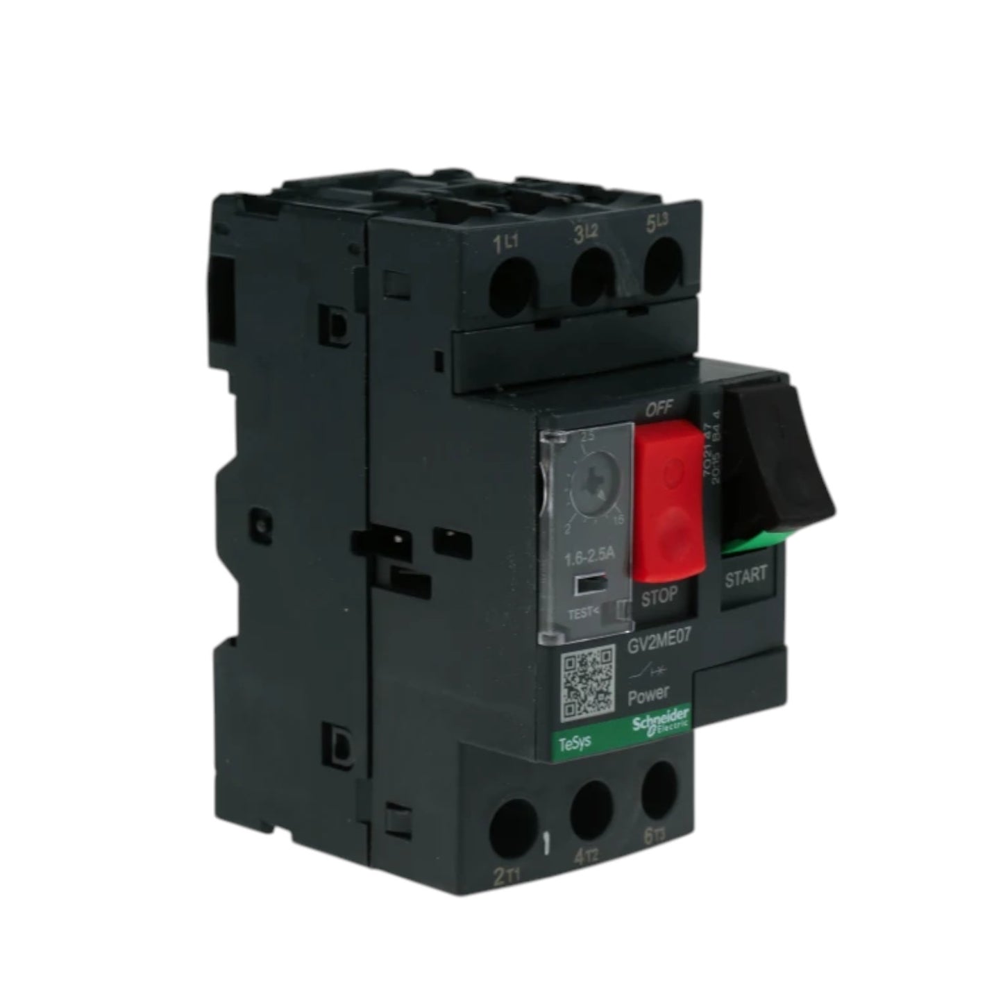 Schneider Motor Protection Circuit Breaker 3 Phase 1.6A to 2.5A Max 690V GV2ME07
