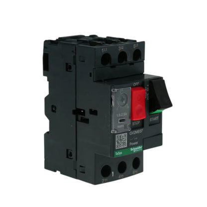 Schneider Motor Protection Circuit Breaker 3 Phase 1.6A to 2.5A Max 690V GV2ME07