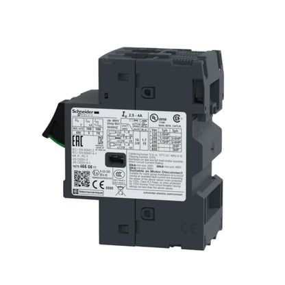 Schneider Motor Protection Circuit Breaker TeSys 3 Phase 2.5A to 4A Max 690V GV2ME08