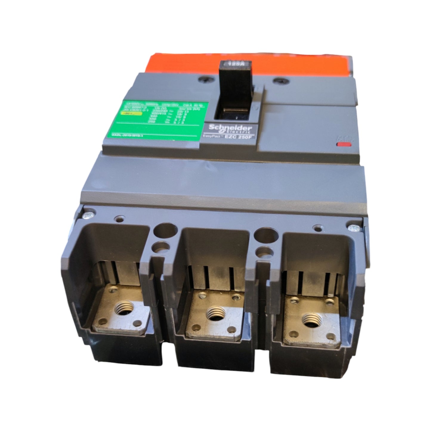 Schneider 125A 3P 18KAIC 400V MCCB Industrial Circuit Breaker Easy Pact EZC250F3125 250AF