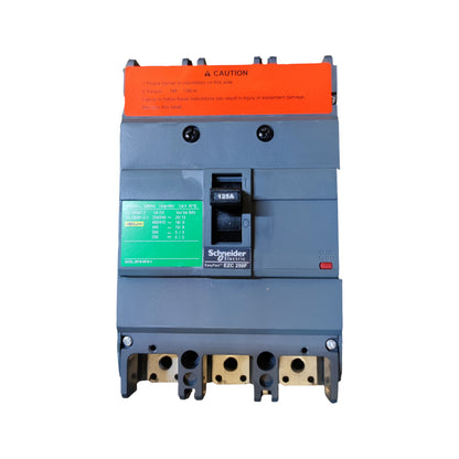 Schneider 125A 3P 18KAIC 400V MCCB Industrial Circuit Breaker Easy Pact EZC250F3125 250AF