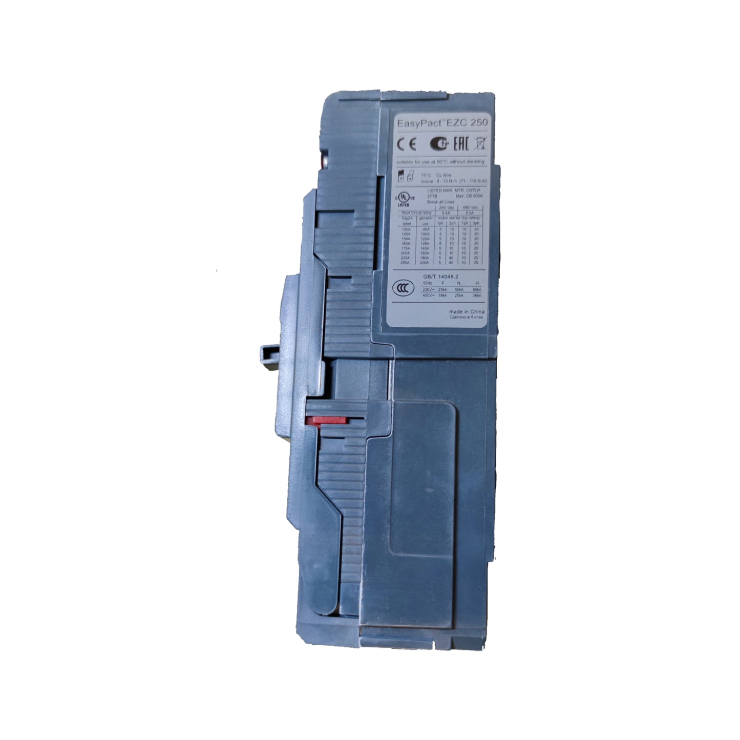 Schneider 125A 3P 18KAIC 400V MCCB Industrial Circuit Breaker Easy Pact EZC250F3125 250AF