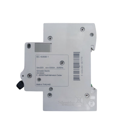 Two electrical connectors with labels on a white background