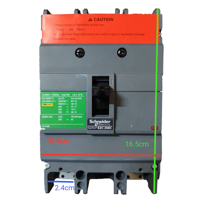 Schneider 225A 2 Pole MCCB Industrial Circuit Breaker Easy Pact Single Phase 36KAIC 250V EZC250H2225
