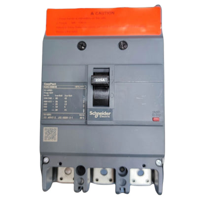 Schneider 225A 3 Pole MCCB Industrial Circuit Breaker 250AF 36KAIC 415V Easy Pact EZC250H3225