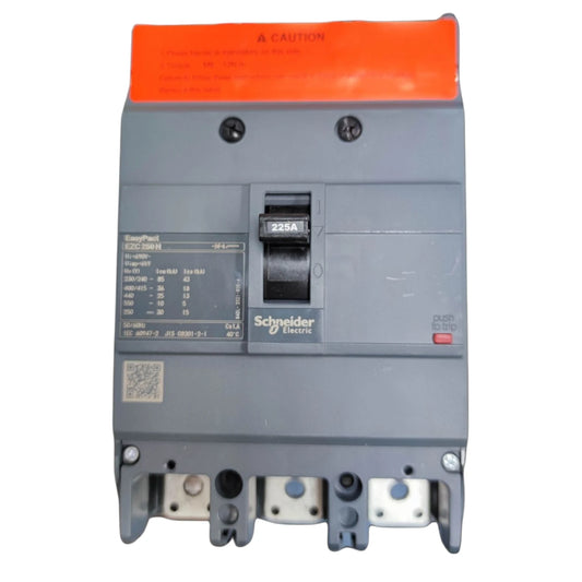 Schneider 225A 3 Pole MCCB Industrial Circuit Breaker 250AF 36KAIC 415V Easy Pact EZC250H3225