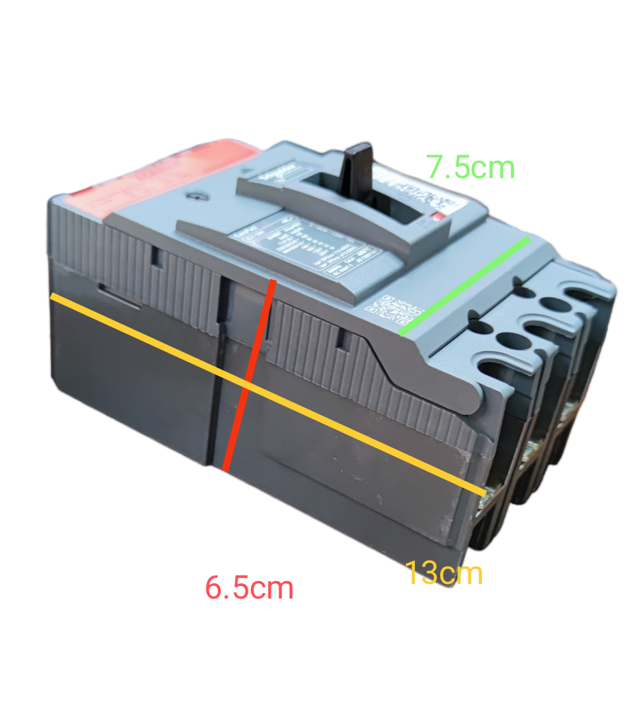 Schneider 40A 3P 10KAIC 220V MCCB Industrial Circuit Breaker EZC100H3040