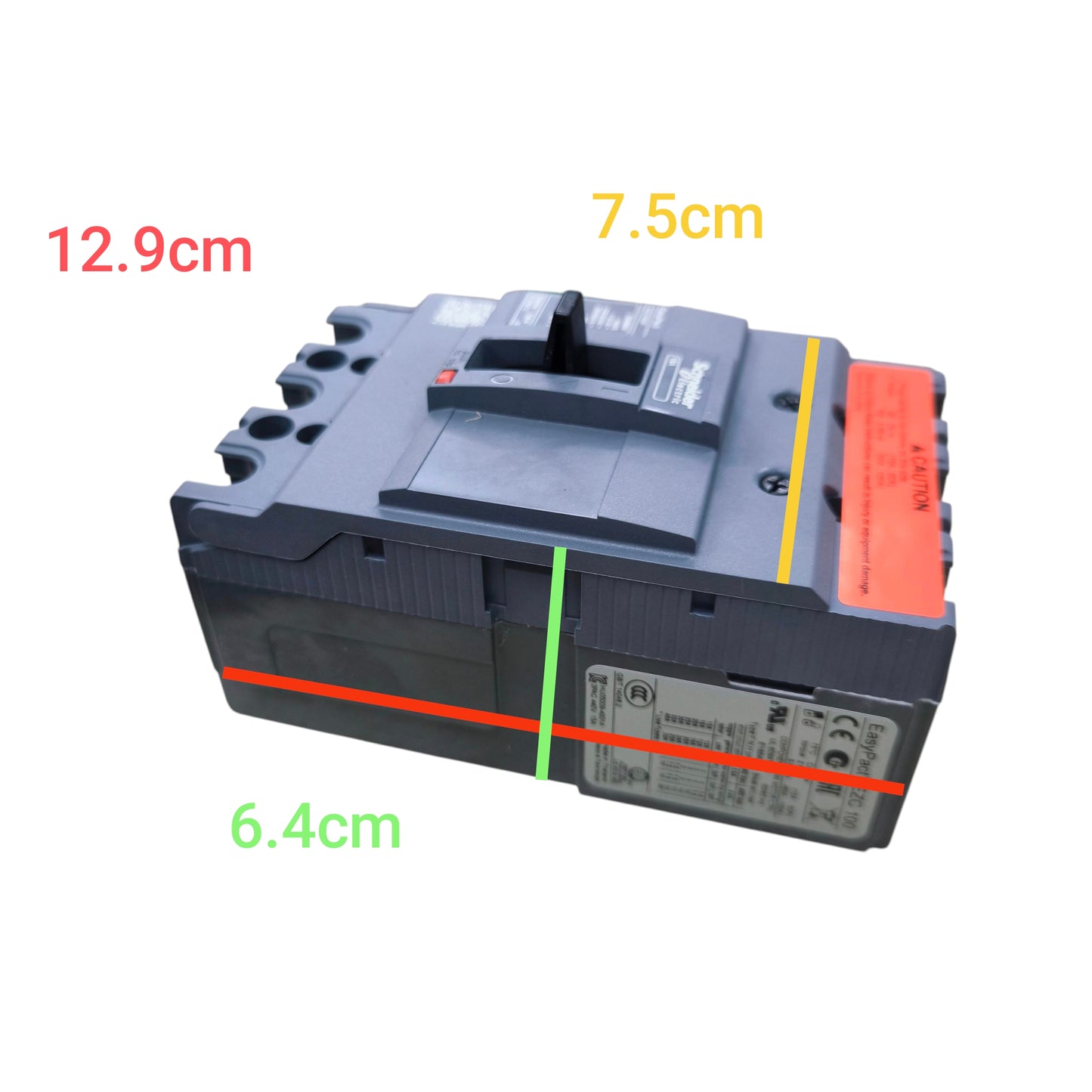 Schneider 50A 3 Pole 5KAIC 220V 100AF Industrial Circuit Breaker Type MCCB Molded Case Circuit Breaker Easy Pact EZC100F3050