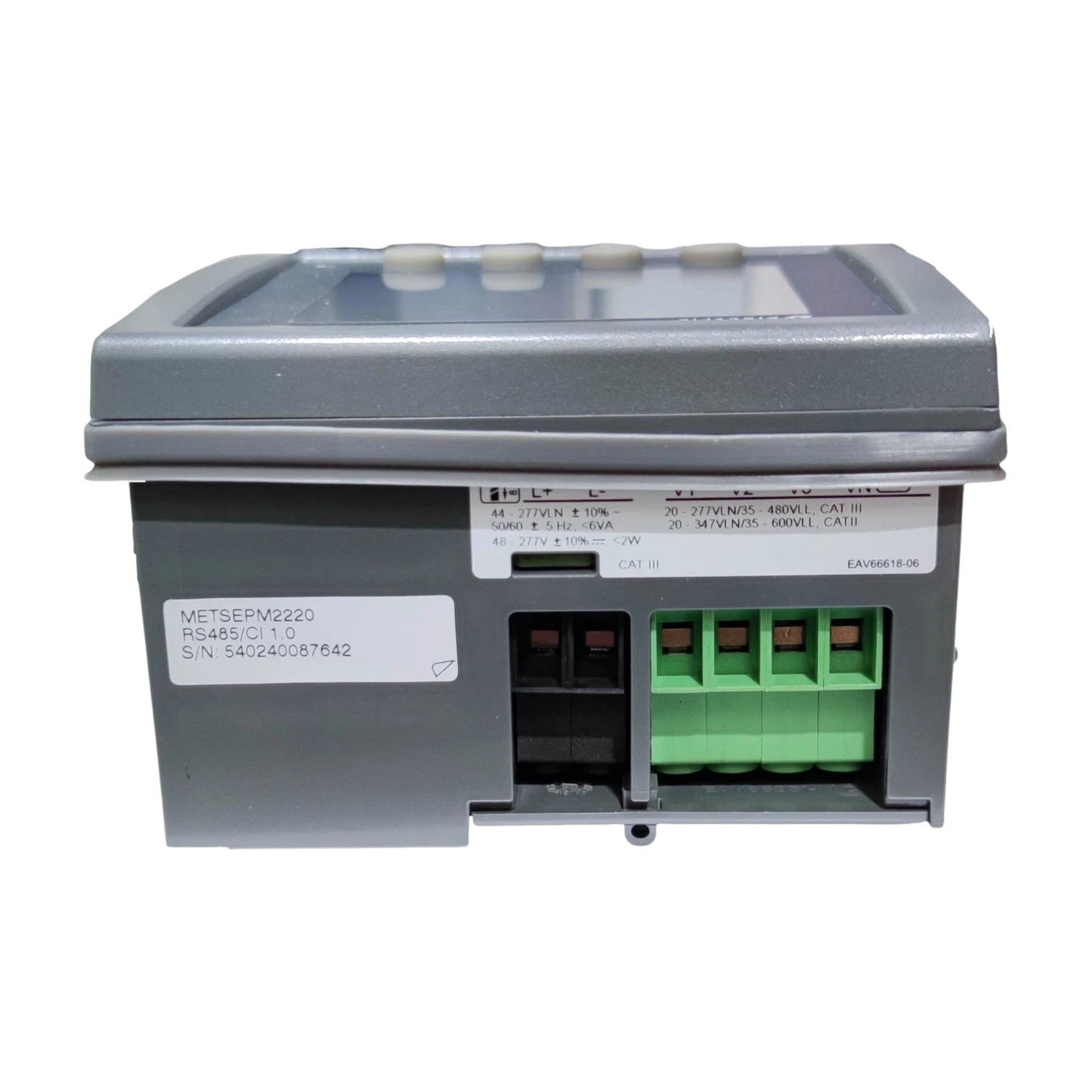 Schneider Digital Power Meter METSEPM2220 3 Phase 35 to 480V AC And 20 to 277V AC Between Phases and Neutral Easy Logic PM2220 Electx Electrical Supply