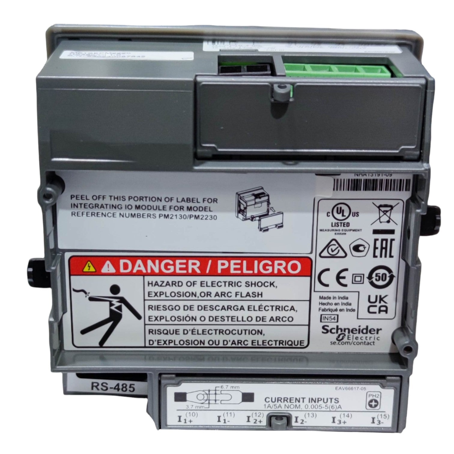 Schneider Digital Power Meter METSEPM2220 3 Phase 35 to 480V AC And 20 to 277V AC Between Phases and Neutral Easy Logic PM2220 Electx Electrical Supply