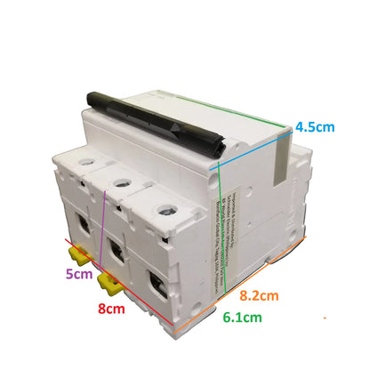 Schneider 80A 3Pole 10 KAIC 220V MCB C120N Circuit Breaker C curve 15kA A9N18365 IEC/EN 60898-1