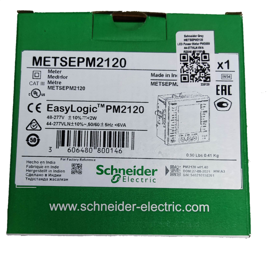 Schneider Power Meter METSEPM2120 Easy Logic 48-277V RS485 Single Phase Metering Electx ELectrical Supply 1