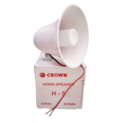 Horn Speaker 20W 8 Ohms 5 Inches with Voice Coil White H-5