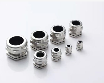 McGill Cable Gland 3-6.5mm Stainless Steel PG Series, PG7 Cable Gland Nickel Brass Plated