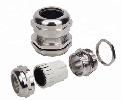 McGill Stailess Cable Gland 10-14mm PG Series, PG16 Stainless Steel Gland Nickel Brass Plated