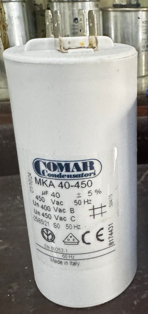 Comar Running Capacitor 40mfd 450VAC