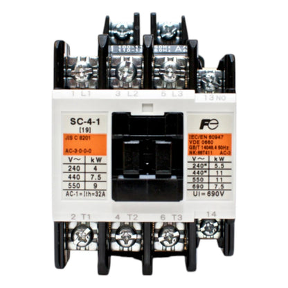 Fuji Magnetic Contact SC-4-1 Ith: 20A 3NC+1NO Coil Voltage Available in 220V AC 110V AC, 24V AC 48V AC