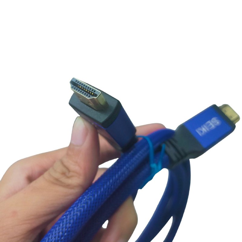 Seiki HDMI Cable 2.0 Durable and Reliable Audio/Video Cables 2 Meters Blue