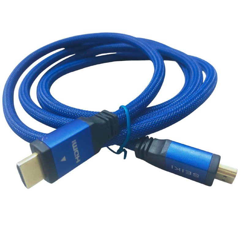 Seiki HDMI Cable 2.0 Durable and Reliable Audio/Video Cables 2 Meters Blue