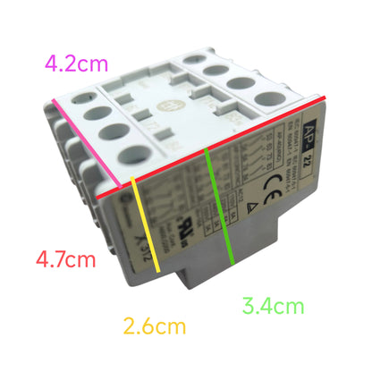 Shihilin Aux Contact Top For Magnetic Contactor 2NO + 2NC AP-22 Electx Electrical Supply
