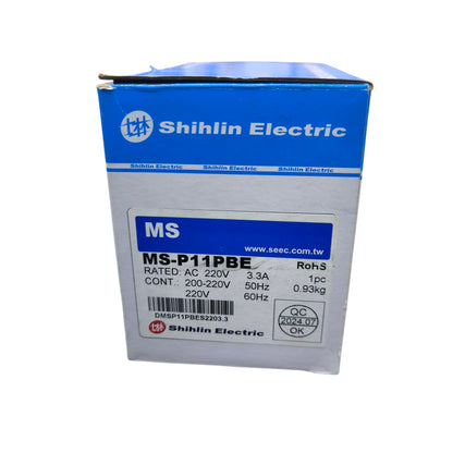 Shihlin Magnetic Starter 3.3A 1 HP 3 Phase 220V MS-P11PBE 2.5A 3.3A 4.1A