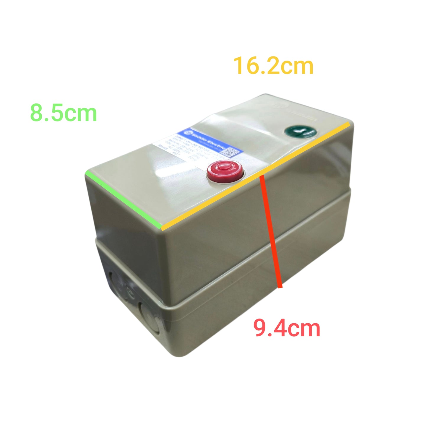 Shihlin Motor Magnetic Starter 15A 5 HP 3 Phase 220V 12-18A MS-P15PBE, Magnetic Switch