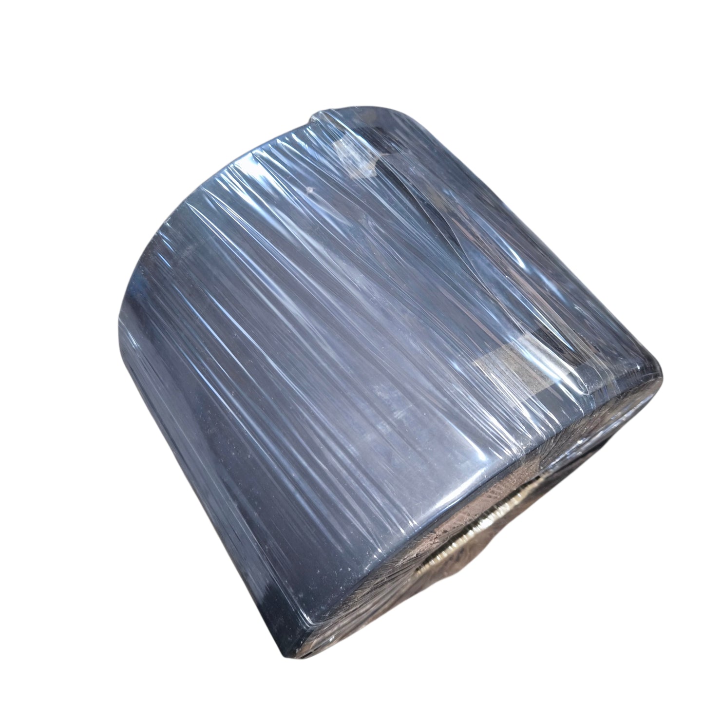 Blue crystal stone on a white background