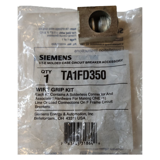 Siemens Mechanical Lug 1 Holes AWG 6 - 350 KCMIL TA1FD350