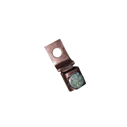 Small metallic component on a white background Solderless Terminal Lugs 30mm - 60mm Wire Size Copper SA-175 Electx Electrical Supply