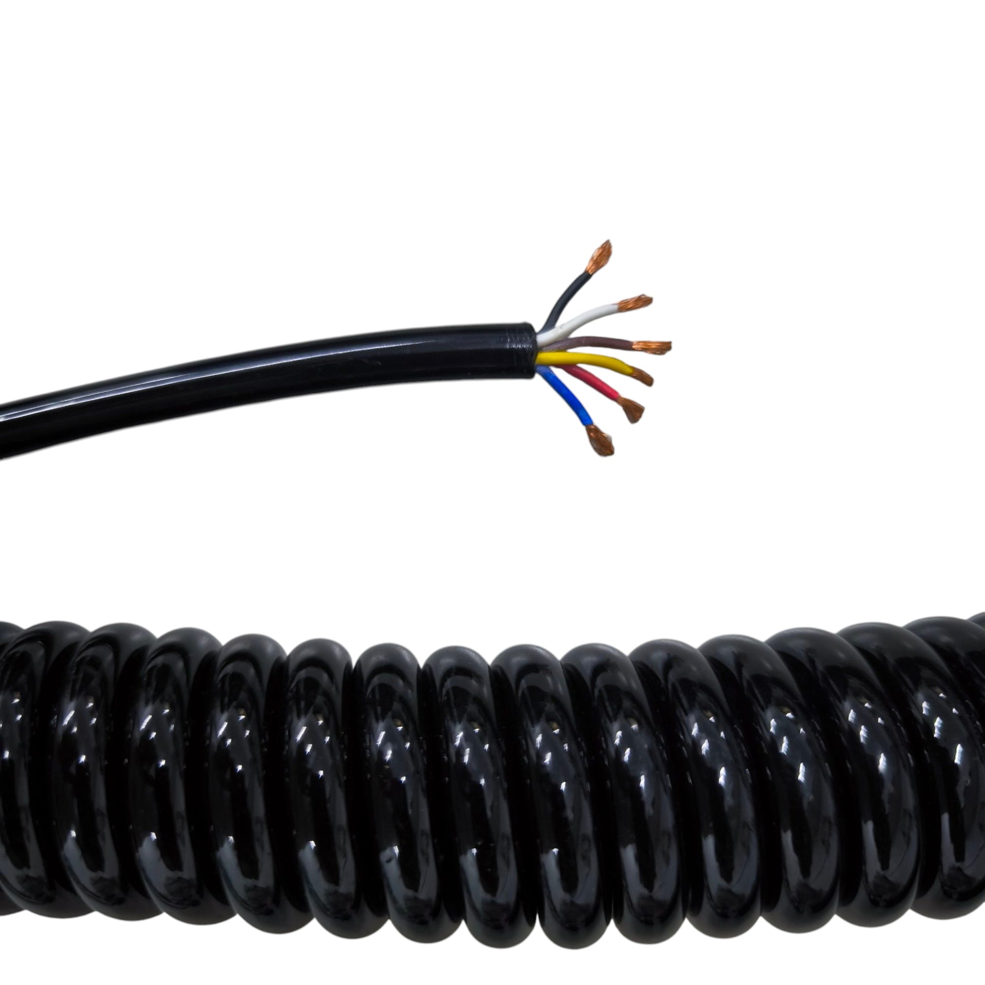 Spiral Cord 6 Core AWG 18 Max 5Meters 0.6cm x 0.5mm