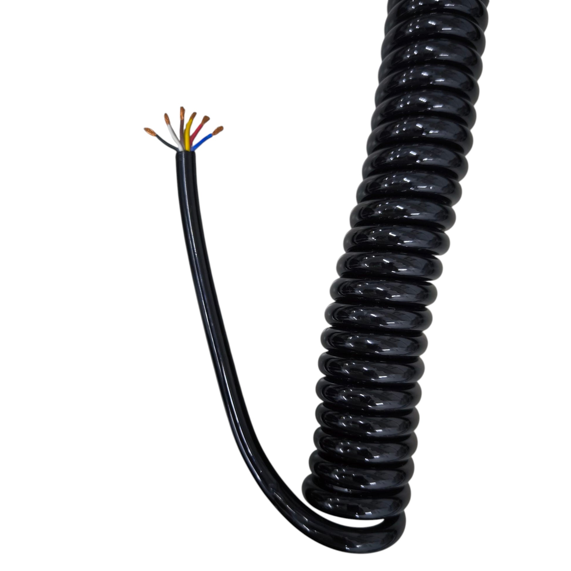 Spiral Cord 6 Core AWG 18 Max 5Meters 0.6cm x 0.5mm