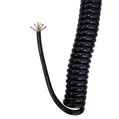 Spiral Cord 6 Core AWG 18 Max 5Meters 0.6cm x 0.5mm