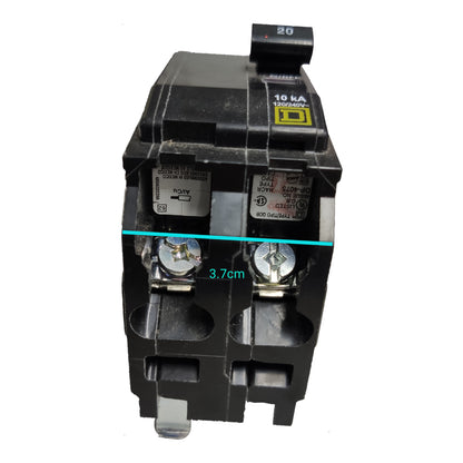 Square D 40A 2Pole 10KAIC 220V Bolt On Circuit Breaker SE-QOB240