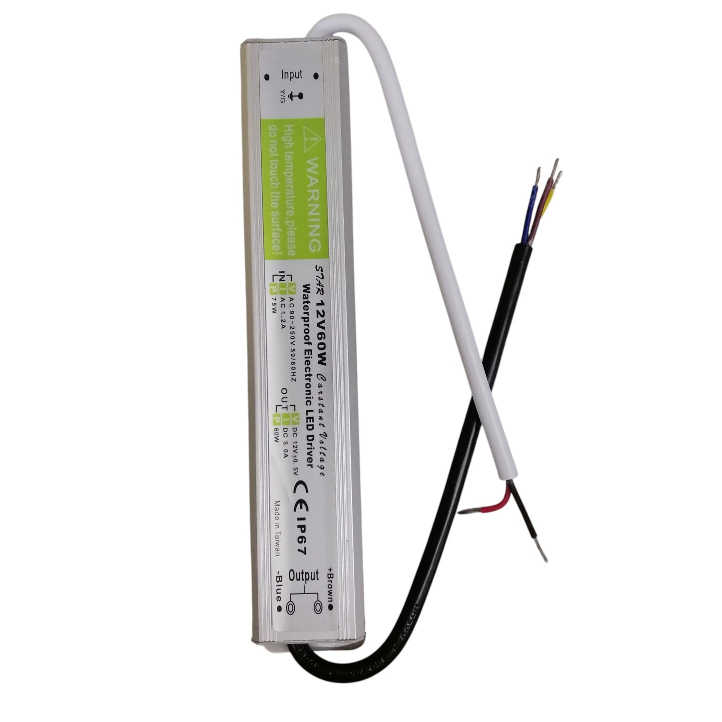 LED driver with cables on a white background