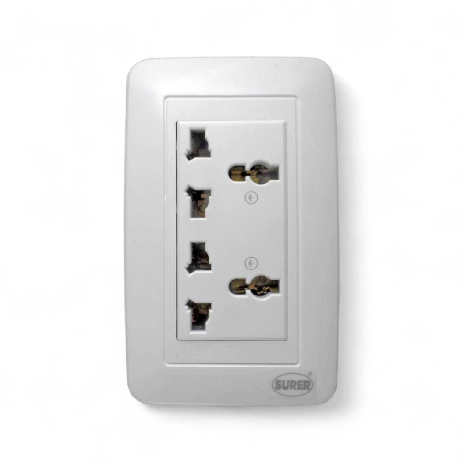 Surer Duplex Universal Outlet with Ground 10A 250V 1336 Electx Electrical SUpply