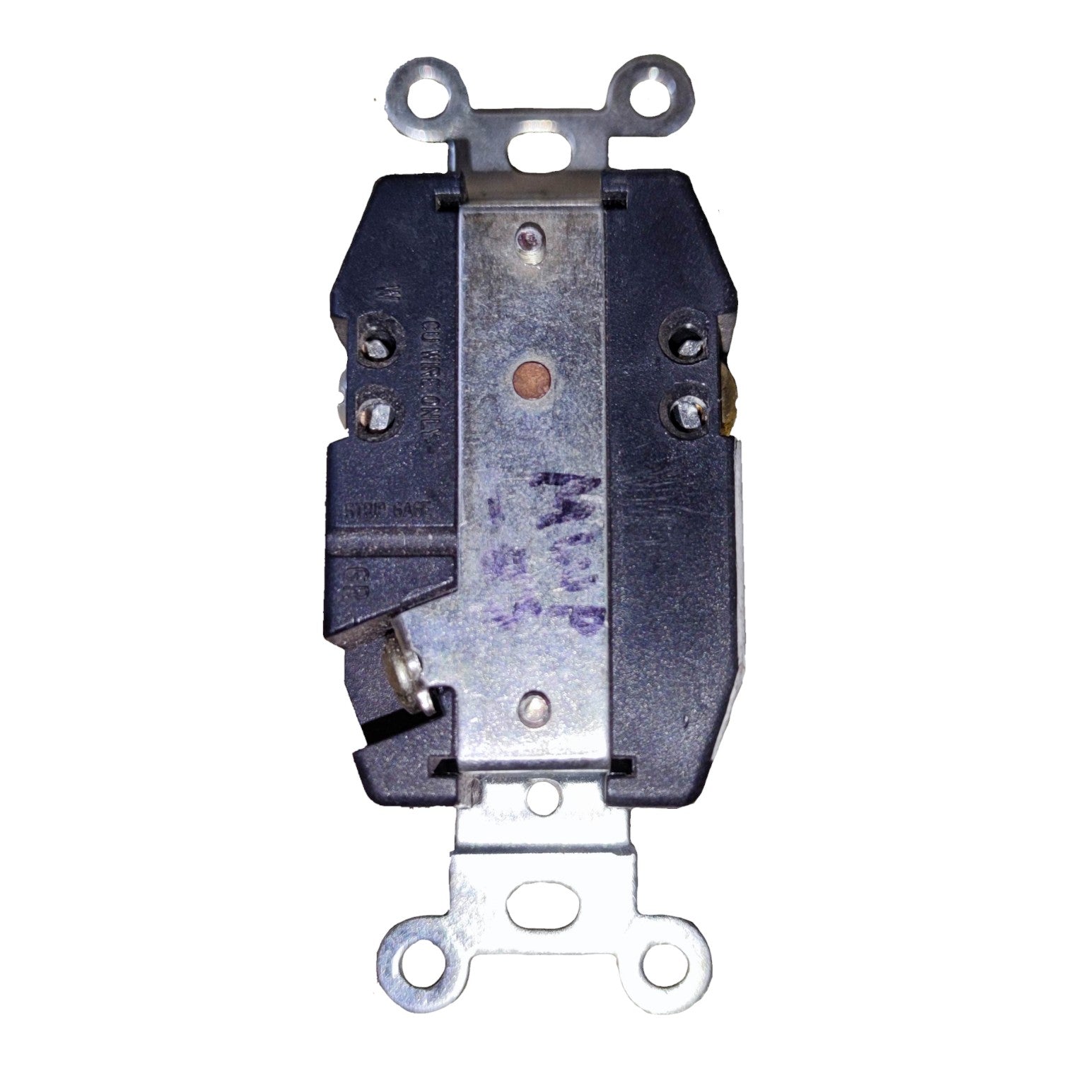 Electrical switch on a white background Surer 15A 125V Twist Lock Outlet 2P+E L5-15R 162 Twist to Lock Outlet Electx Electrical Supply