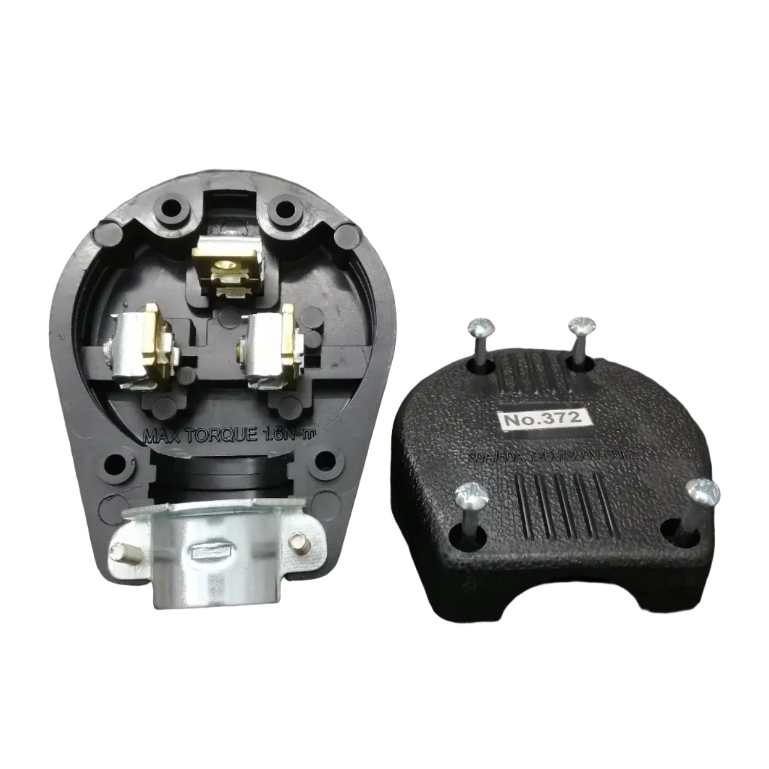 Surer No.372 NEMA 6-50P Grounding Right Angle Plug 50A 250V 2P 3Wire