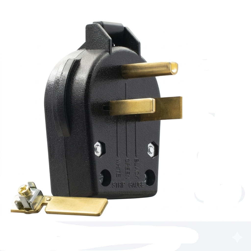 Surer No.372 NEMA 6-50R Grounding Right Angle Plug 50A 250V 2P 3Wire
