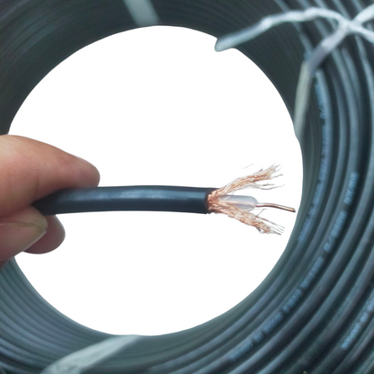 Swan RG58 Coaxial Cable Solid Middle RG58/U Coaxial Cable Radio Cable, 150 Meters Per roll