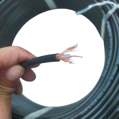 Swan RG58 Coaxial Cable Solid Middle RG58/U Coaxial Cable Radio Cable, 150 Meters Per roll