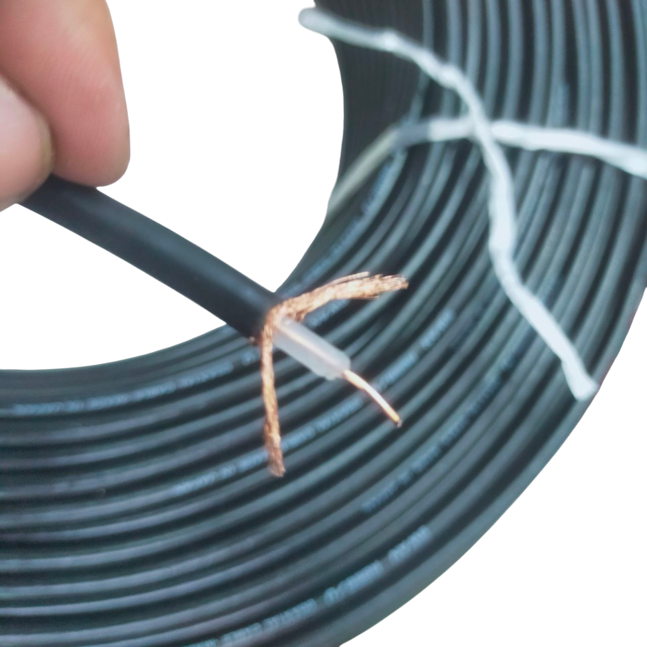 Swan RG58 Coaxial Cable Solid Middle RG58/U Coaxial Cable Radio Cable, 150 Meters Per roll