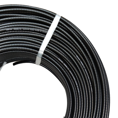 Swan RG58 Coaxial Cable Solid Middle RG58/U Coaxial Cable Radio Cable, 150 Meters Per roll Electx Electrical Supply 7