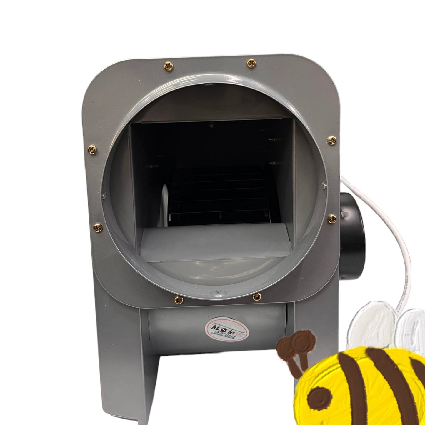 Tailee gray metal Suction Fan or Blower Fan exhaust fan with round vent and white power cord