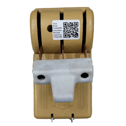 Taiyou Knife Switch 60A 3 Pole 3 Phase 600V Single Throw Fuse Type Fuse Sold Separately
