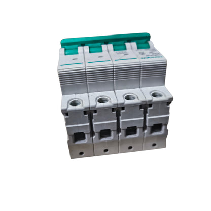 Electrical circuit breaker on a white background