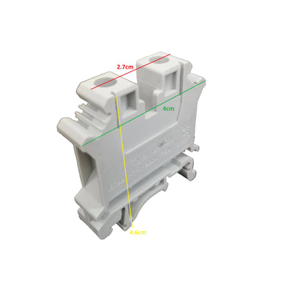 Terminal Block DIN Rail Type 10mm² 800V 76A,10mm² DIN Rail Terminal Block