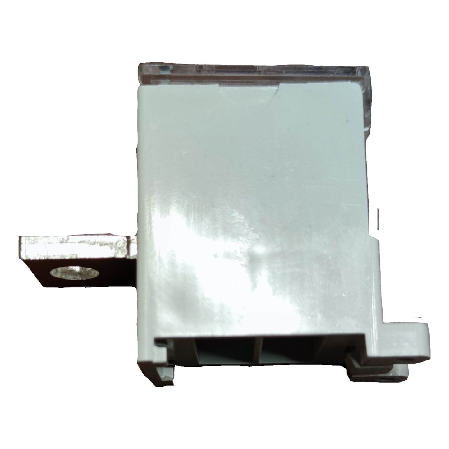 Metallic bracket on a white background