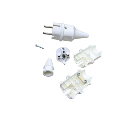 Type E/F CE 7/7 Plug 16A 220V White Type E or Type F Schuko CE 7/4